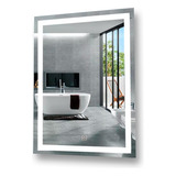 Espejo Baño Vertical 60x80 Luz Led - Boton Touch Y Dimmer