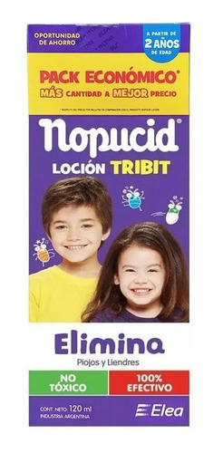 Nopucid Loción Tribit Elimina Piojos Y Liendres X120 Ml