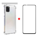 Capa Anti Impacto Para Galaxy A21s Capinha + Pelicula 3d