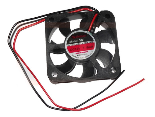 Ventilador Techman Vn-2350 De 12v, 130ma 3000rpm 6x6x1.5 Cm