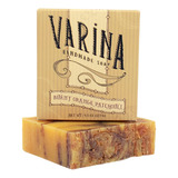 Varina Jabn Natural De Barra De Pachul Naranja Quemado, Limp