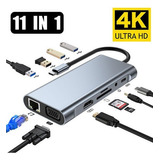 Adaptador Ca Usb Tipo C Hdmi Vga, Ethernet Para Macbook Air