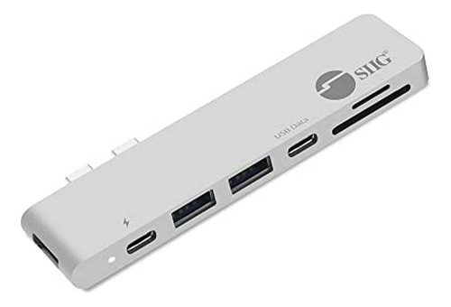 Hubs Usb Siig Thunderbolt 3 Hub Usb Tipo C De Aluminio Con 4