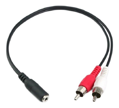 Cable Adaptador Miniplug Hembra A Rca Estereo Macho 12cm 