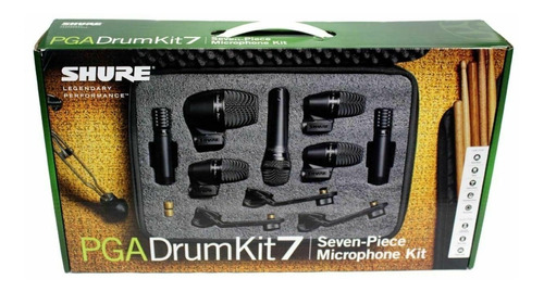 Kit Microfone Bateria Shure Pga Drum Kit 7 Gravação Estúdio