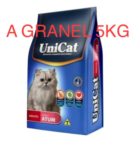 Kit 5 Kg Ração Unicat Atum Para Gatos Filhote Ou  Adultos