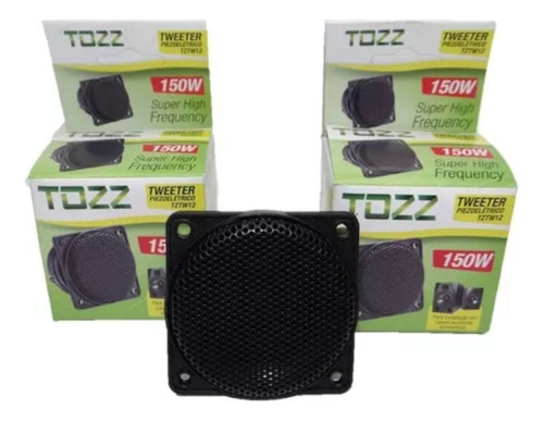 Kit C/10 Tweeters Piezoelétrico 75rms150w Quadrado-tozz