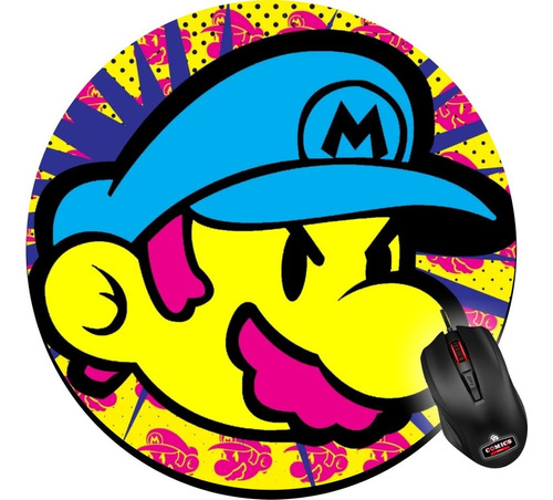 Pads Mouse Mario  Bros Colors Mouse Pads  Pc Gamers Color Negro