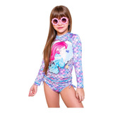 Roupa De Banho Biquini Infantil Menina Calcinha Amarração Uv