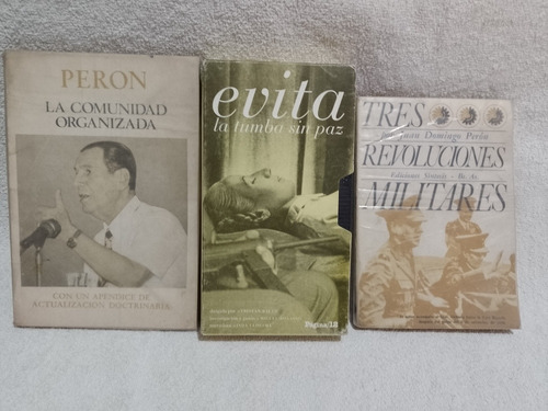 Libros Juan Domingo Perón Vhs Lote