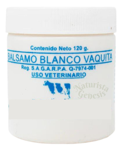 Balsamo Blanco Vaquita 120g Original Para Dolor Muscular
