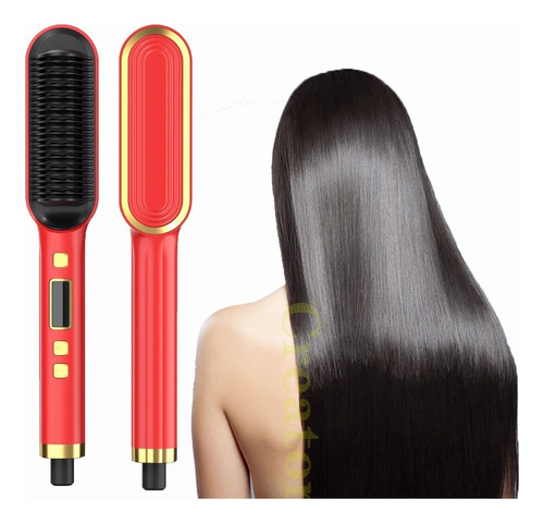 Cabello Liso Pinza Aniones Cepillo Para Planchar Alaciar