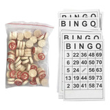 40x Tarjetas De Juego De Bingo Clásicas 75 Chips De