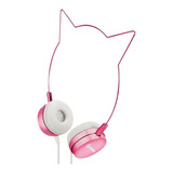 Audífonos Con Diadema En Forma De Gato Rosa | Aud-256rs