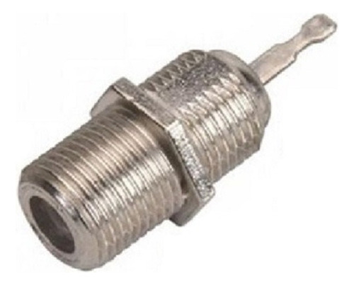 10 Cupla Union Hembra P/chasis P/ Ficha Rg6 /59 Cable Coaxil