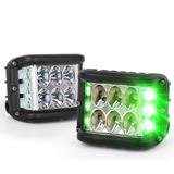 Par De Duallys Lateral Estrobo Ambar Verde Jeep Led