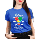 Camiseta Feminina Autismo Camisa Abril Azul Blusa Unissex