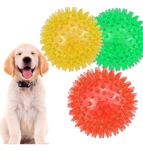 Pelota De Picos Limpiadientes Chillante Para Perros 3pcs