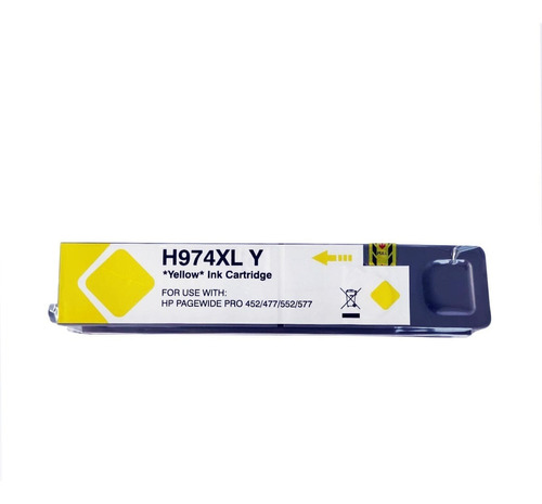 Cartucho Tinta Compativel P/uso Hp Pro 452 477 974xl Amarelo