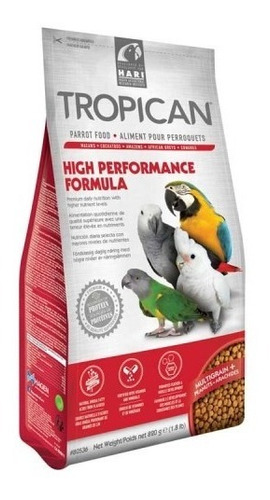 Tropican Alimento Pellet High Performance 820 Grs  Loros