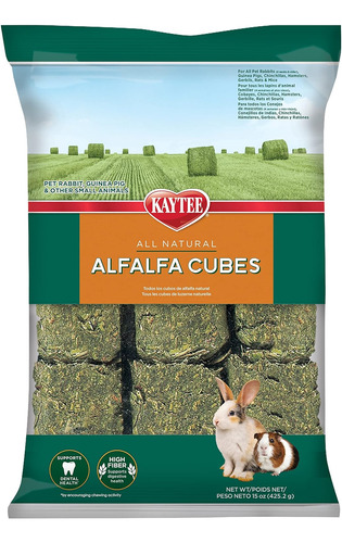 Kaytee Cubos De Alfalfa Para Conejos Cobayas Y Otros Animale