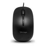 Mouse Alámbrico Ergonómico Usb Vorago Mo-100 Negro