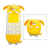 Bolsa Dormir Sleeping Para Niños Perro Amarillo Almohada