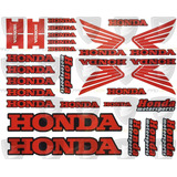 Stickers Calcomanías Plantillas Reflejantes Honda Rojo Moto