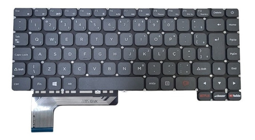 Teclado Para Notebook Positivo Motion Gray C4128e-s Cinza Br