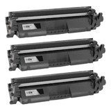 Pack De 3 Toner Alternativo 17a 217a Cf217a   M102w M130fw