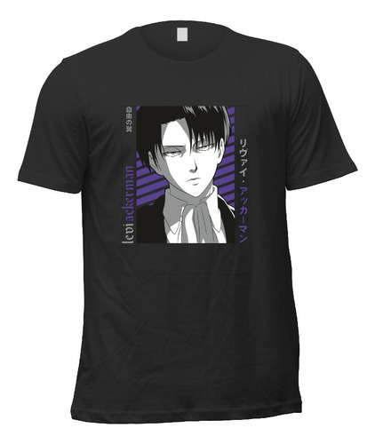 Playera Anime Shingeki No Kyojin Levi Ackerman N03 A2