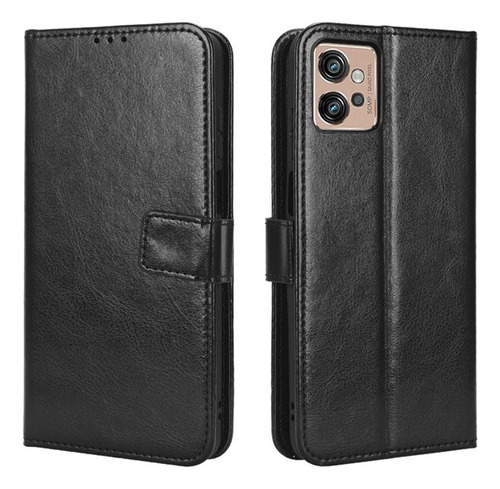 Funda Anticaída Para Motorola G32 De Cuero Flipper Cartera