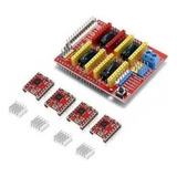 Kit Cnc Shield V3 + 4 Driver A4988 + 4 Dissipadores