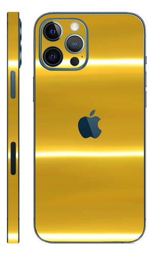 Skin Vinil Autoadherible Oro Cromo Para iPhone 14 Pro Max