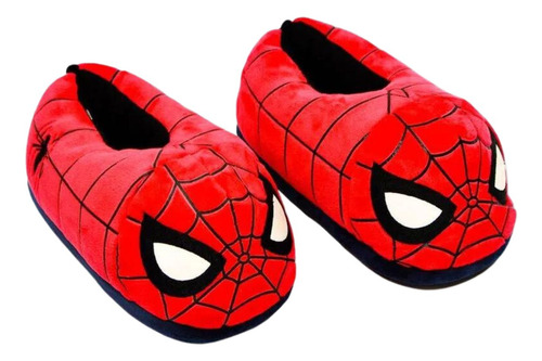 Pantufa Homem Aranha Infantil 3d Solado De Borracha Pelucia