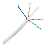 Bobina 100m Cable Utp Cat6 100% Cobre Blanco Cctv/red Dahua