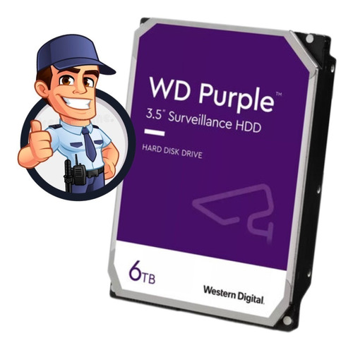 Disco Rigido Videovigilancia 6tb Western Digital Purple