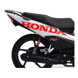 Calcos Rojas Honda X2 Para Wave 110s Moto Blanca