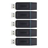 Paquete De 5 Unidades De Memoria Usb Datatraveler Exodia De 