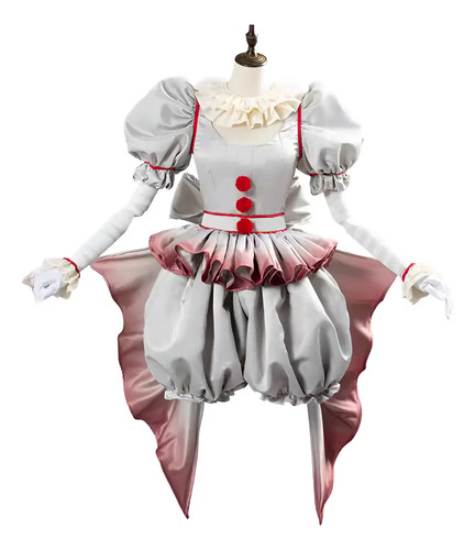 Disfraz De Payaso Pennywise Para Cosplay En Halloween