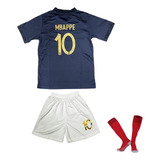 Uniforme Francia Mbappe 10 Niño O Adulto