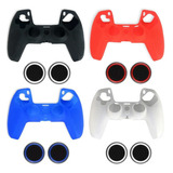 Capinha Protetora Controle Para Ps5 Gamepad Silicone + Grip