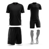 Kit Camiseta Camisa + Shorts Futebol Futsal Dry Fit Treino