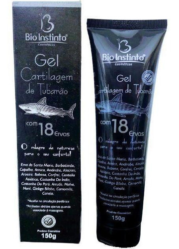 Kit 12 Gel Massagem Cartilagem De Tubarão C/ 18 Ervas 150g