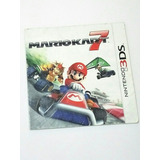 Mario Kart 7 Solamente Manual Original Nintendo 3ds
