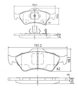 Pastilla Freno Delantero Honda Fit 02/08 Brasileo Foto 4