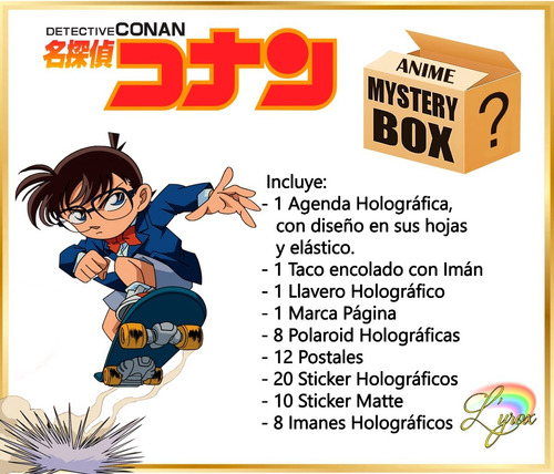 Detective Conan Caja Misteriosa Mystery Box Exclusiva Anime