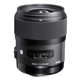 Lente Sigma 35mm F1,4 Art Dg  Nikon  4 Años Garantía Oficial