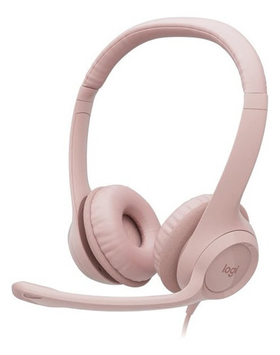 Auricular Chat Logitech H390 Usb Rosa 2