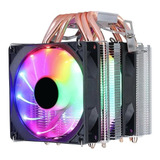 Fan Cooler Disipador Rgb Intel Y Amd 6 Tubos Ventilador Pc